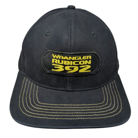 Wrangler Rubicon 392 Jeep Snapback Cap Black One Size Adjustable Patch 6 Panel - Picture 1 of 9